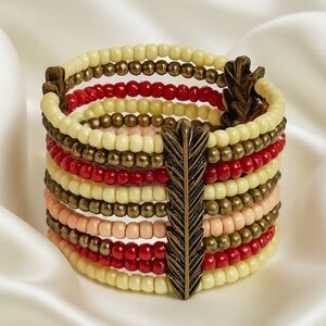 Elegant Vanity Multicolor Beaded Stretch Bracelet – Women's Fashion Jewelry
